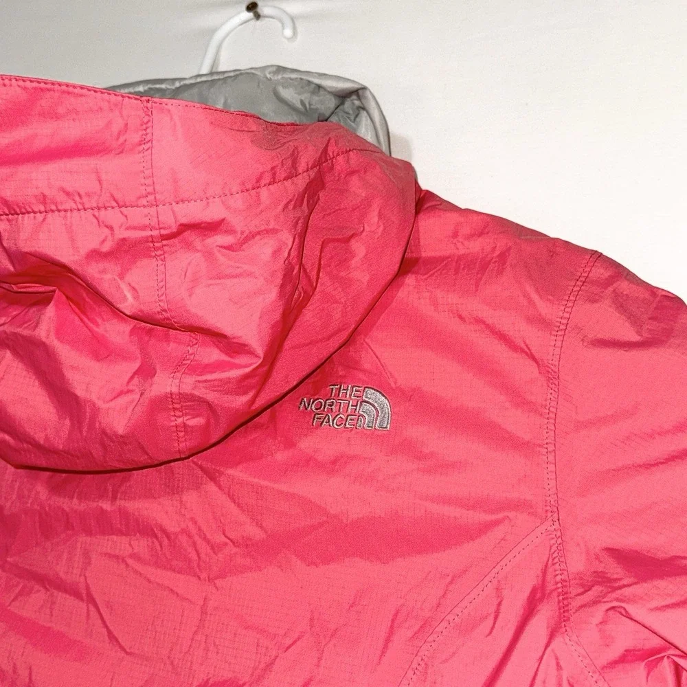 The North Face Hyvent Womens Jacket Large Hooded Windbreaker Rain Nylon Full Zip - Picture 10 of 11